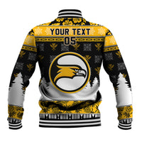 Custom Hawaii Nanakuli High and Intermediate School Christmas Baseball Jacket Tropical Santa Claus LT05 - Polynesian Pride