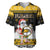 Custom Hawaii Nanakuli High and Intermediate School Christmas Baseball Jersey Tropical Santa Claus LT05 Yellow - Polynesian Pride