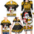 Custom Hawaii Nanakuli High and Intermediate School Christmas Family Matching Long Sleeve Bodycon Dress and Hawaiian Shirt Tropical Santa Claus LT05 - Polynesian Pride