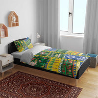 Solomon Islands Christmas Bedding Set Festive Beach Vibes - Polynesian Pride