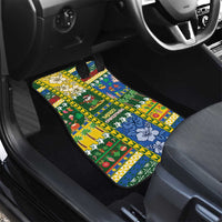 Solomon Islands Christmas Car Mats Festive Beach Vibes - Polynesian Pride