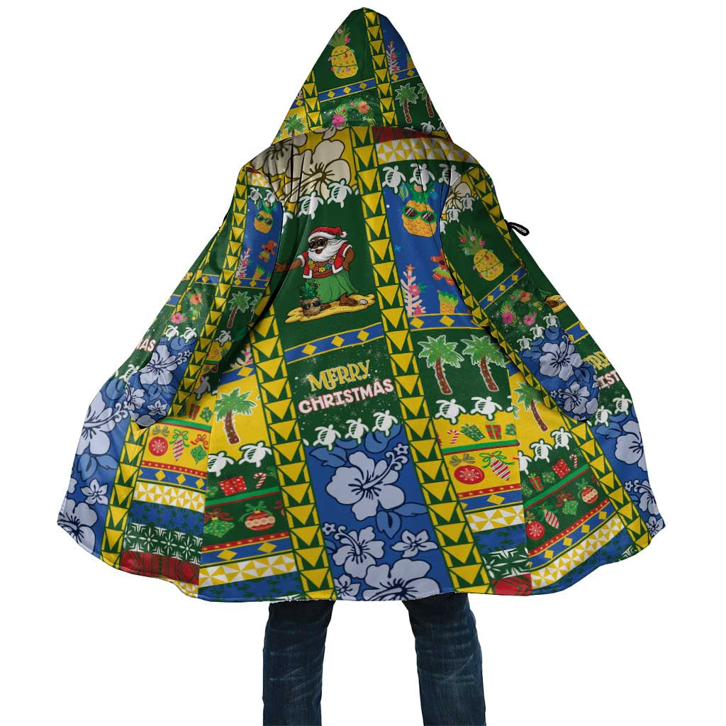 Solomon Islands Christmas Cloak Festive Beach Vibes - Polynesian Pride
