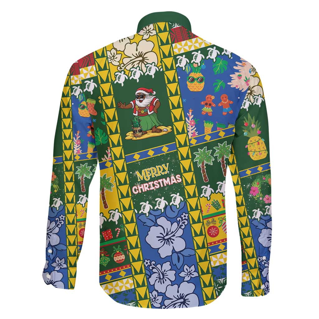 Solomon Islands Christmas Family Matching Short Sleeve Bodycon Dress and Hawaiian Shirt Festive Beach Vibes - Polynesian Pride