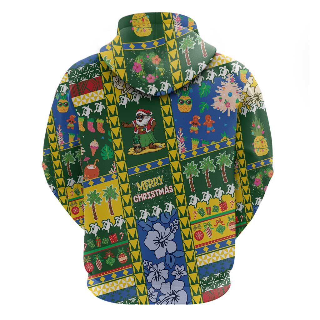 Solomon Islands Christmas Hoodie Festive Beach Vibes LT05 - Polynesian Pride