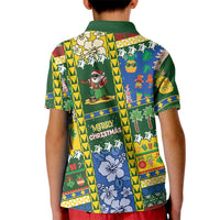 Solomon Islands Christmas Kid Polo Shirt Festive Beach Vibes LT05 - Polynesian Pride