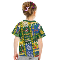 Solomon Islands Christmas Kid T Shirt Festive Beach Vibes LT05 - Polynesian Pride