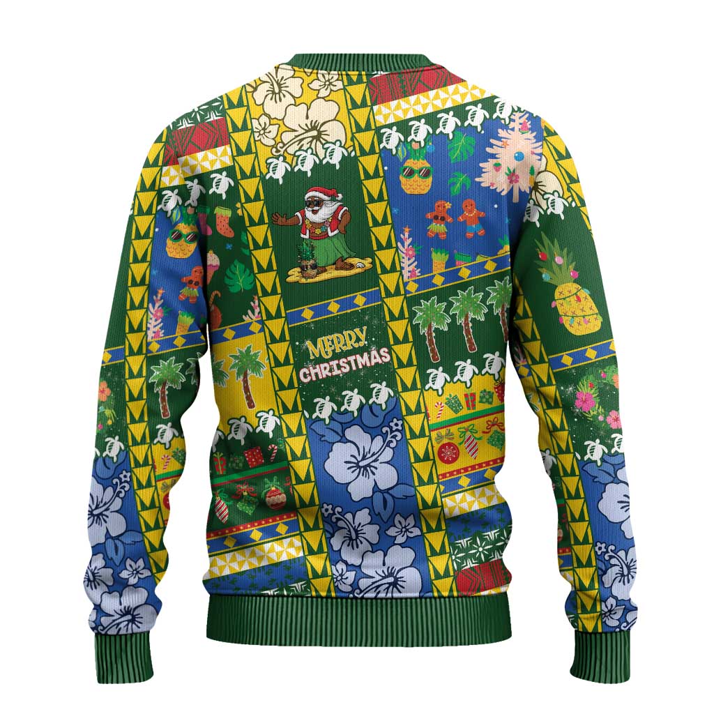 Solomon Islands Christmas Ugly Christmas Sweater Festive Beach Vibes - Polynesian Pride