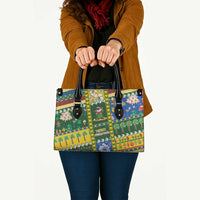 Solomon Islands Christmas Leather Bag Festive Beach Vibes - Polynesian Pride