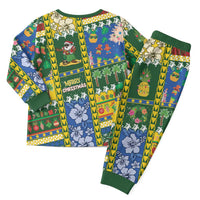 Solomon Islands Christmas Pajama Set Festive Beach Vibes - Polynesian Pride