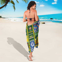 Solomon Islands Christmas Sarong Festive Beach Vibes - Polynesian Pride
