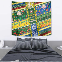 Solomon Islands Christmas Tapestry Festive Beach Vibes - Polynesian Pride