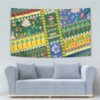 Solomon Islands Christmas Tapestry Festive Beach Vibes - Polynesian Pride