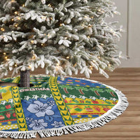 Solomon Islands Christmas Tree Skirt Festive Beach Vibes - Polynesian Pride