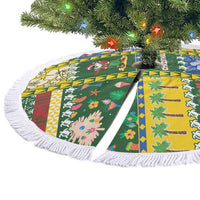 Solomon Islands Christmas Tree Skirt Festive Beach Vibes - Polynesian Pride