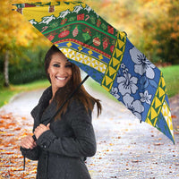 Solomon Islands Christmas Umbrella Festive Beach Vibes - Polynesian Pride