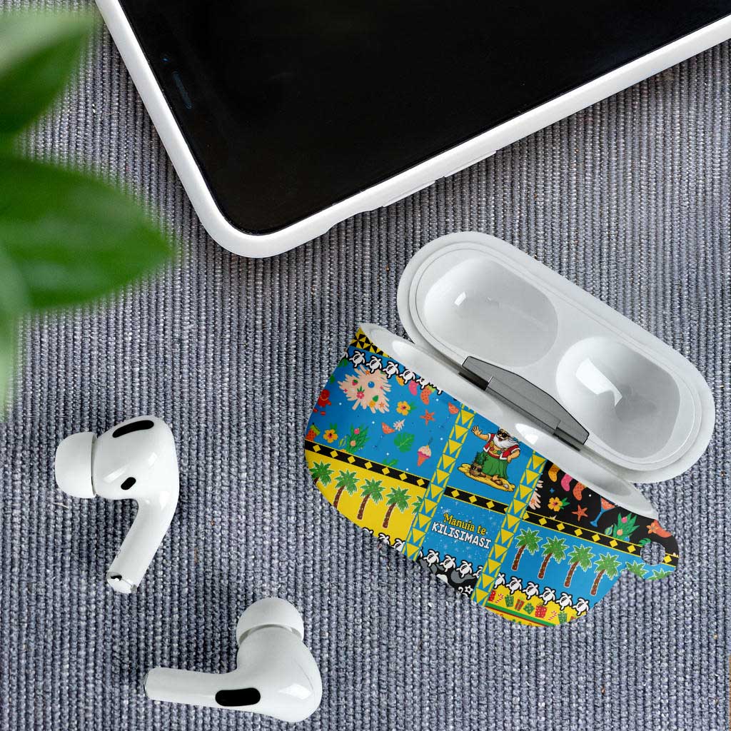 Tuvalu Christmas AirPods Case Festive Beach Vibes - Polynesian Pride