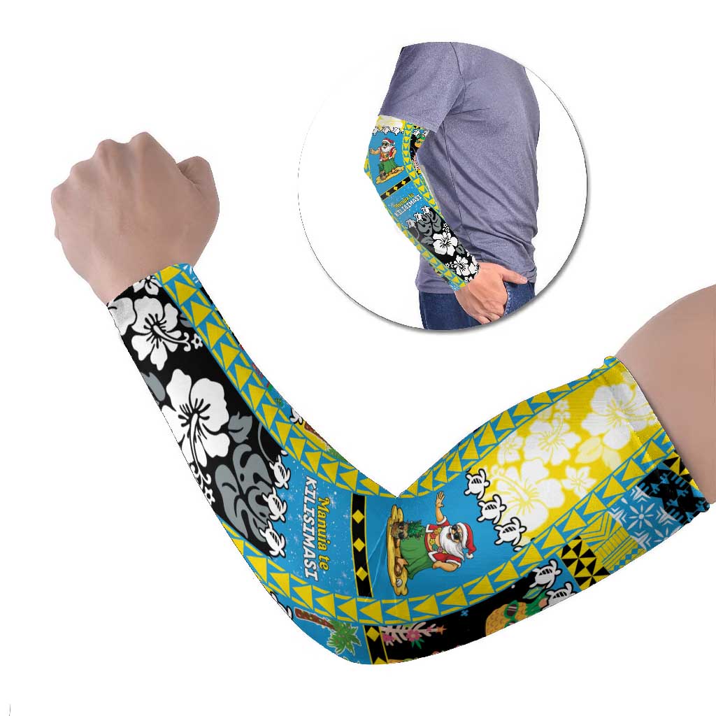 Tuvalu Christmas Arm Sleeves Festive Beach Vibes - Polynesian Pride