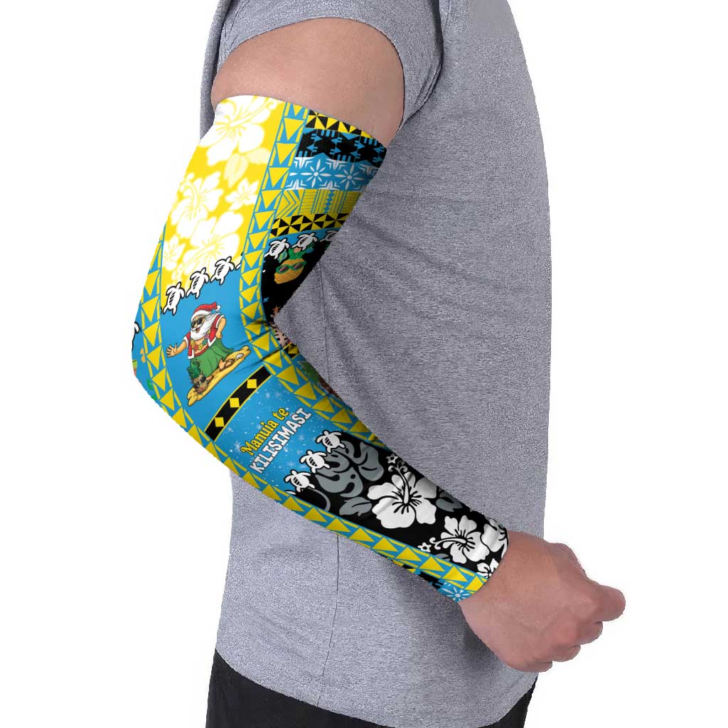 Tuvalu Christmas Arm Sleeves Festive Beach Vibes - Polynesian Pride