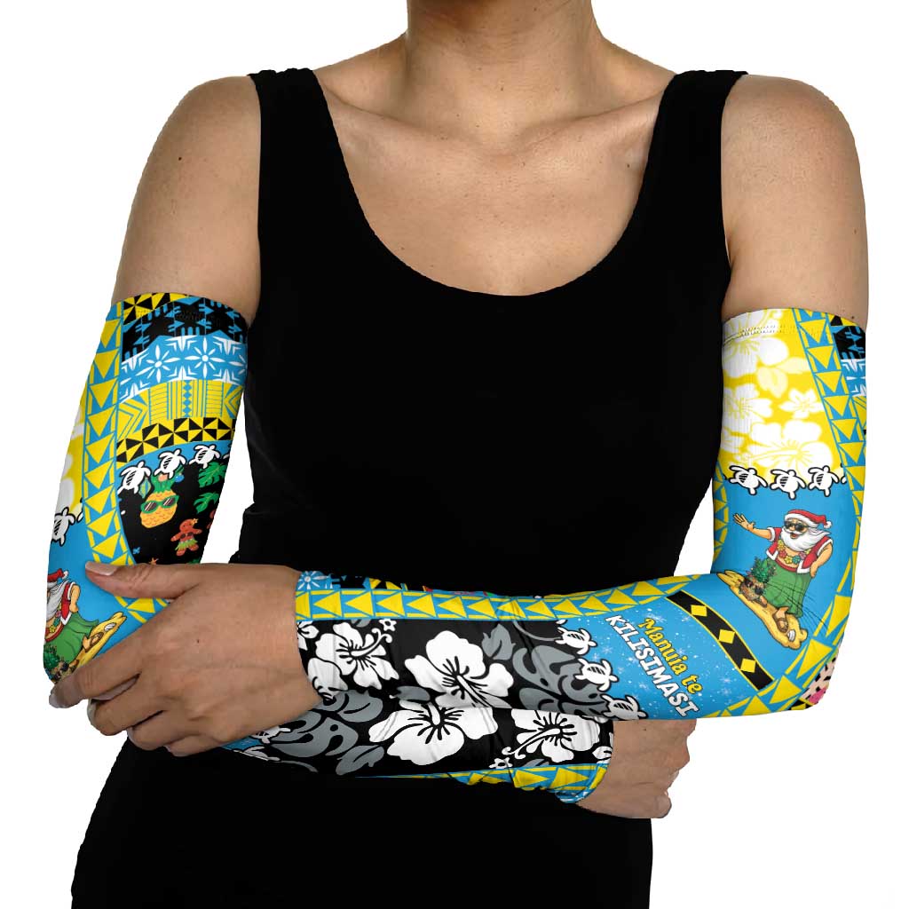 Tuvalu Christmas Arm Sleeves Festive Beach Vibes - Polynesian Pride