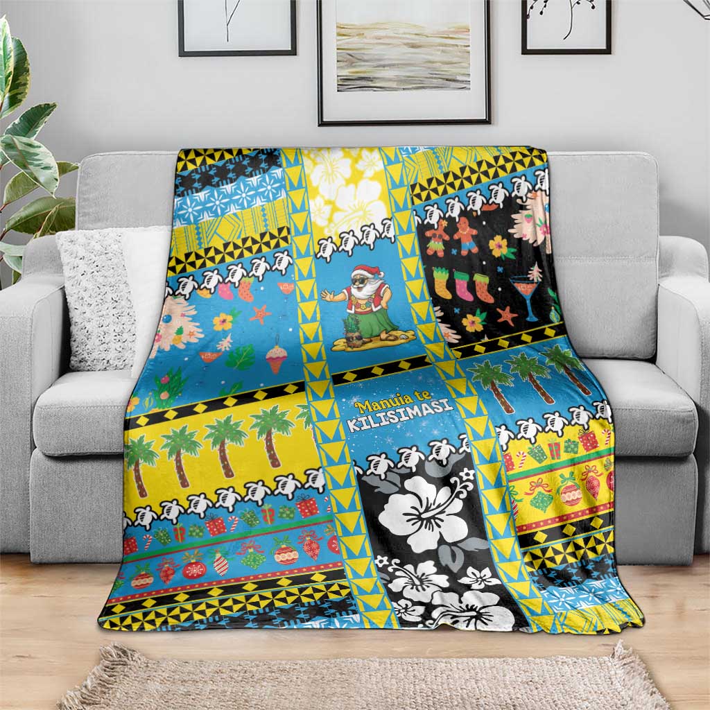 Tuvalu Christmas Blanket Festive Beach Vibes - Polynesian Pride
