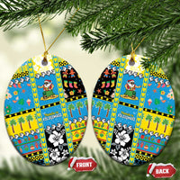 Tuvalu Christmas Ceramic Ornament Festive Beach Vibes - Polynesian Pride