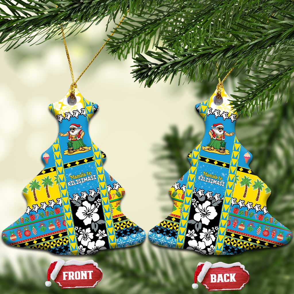 Tuvalu Christmas Ceramic Ornament Festive Beach Vibes - Polynesian Pride