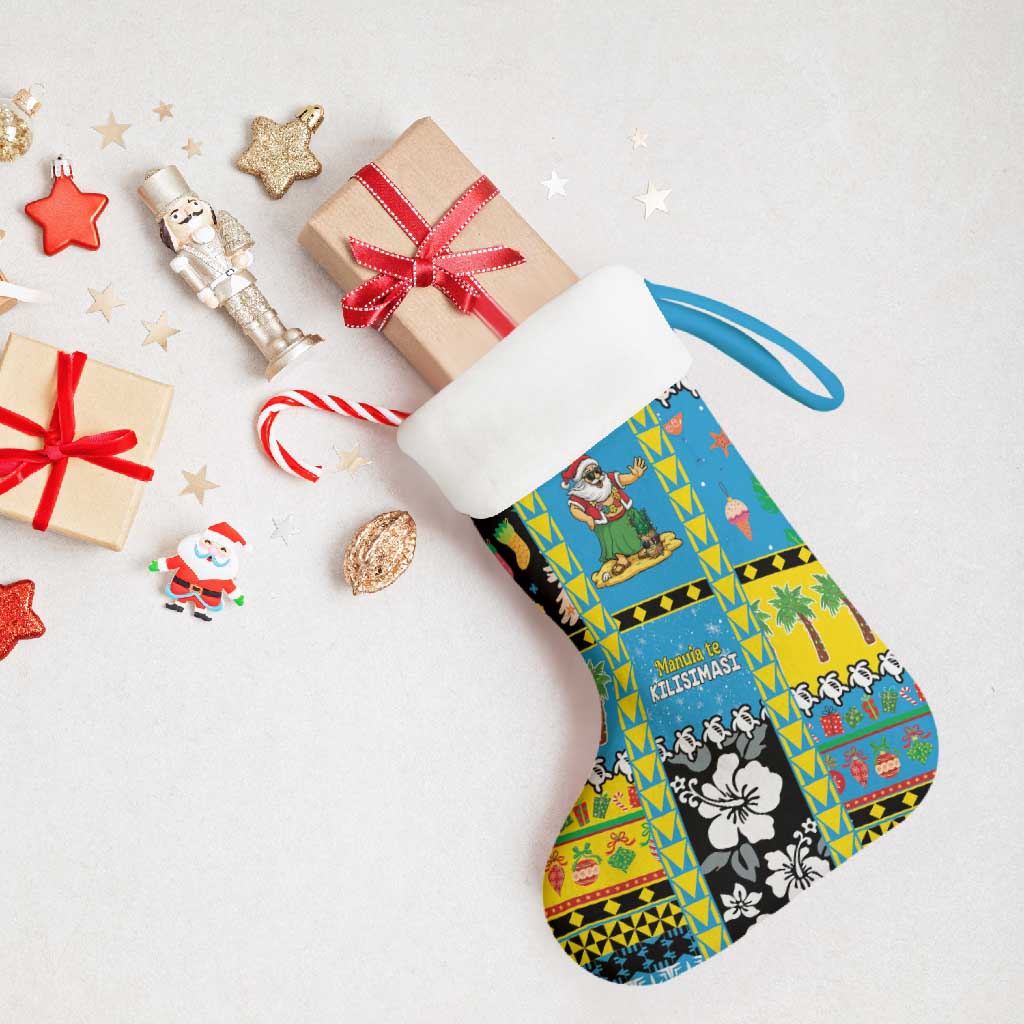 Tuvalu Christmas Stocking Festive Beach Vibes - Polynesian Pride