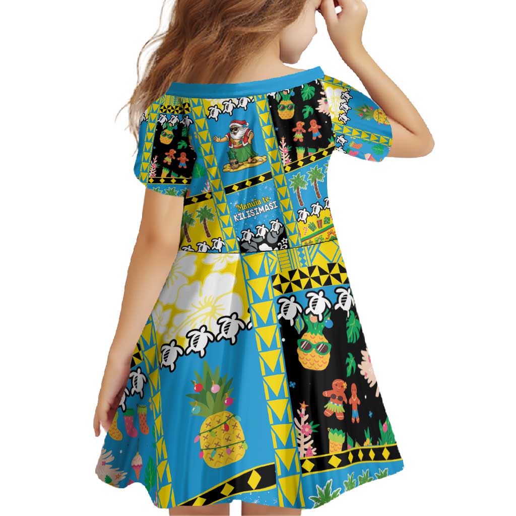 Tuvalu Christmas Family Matching Tank Maxi Dress and Hawaiian Shirt Festive Beach Vibes - Polynesian Pride