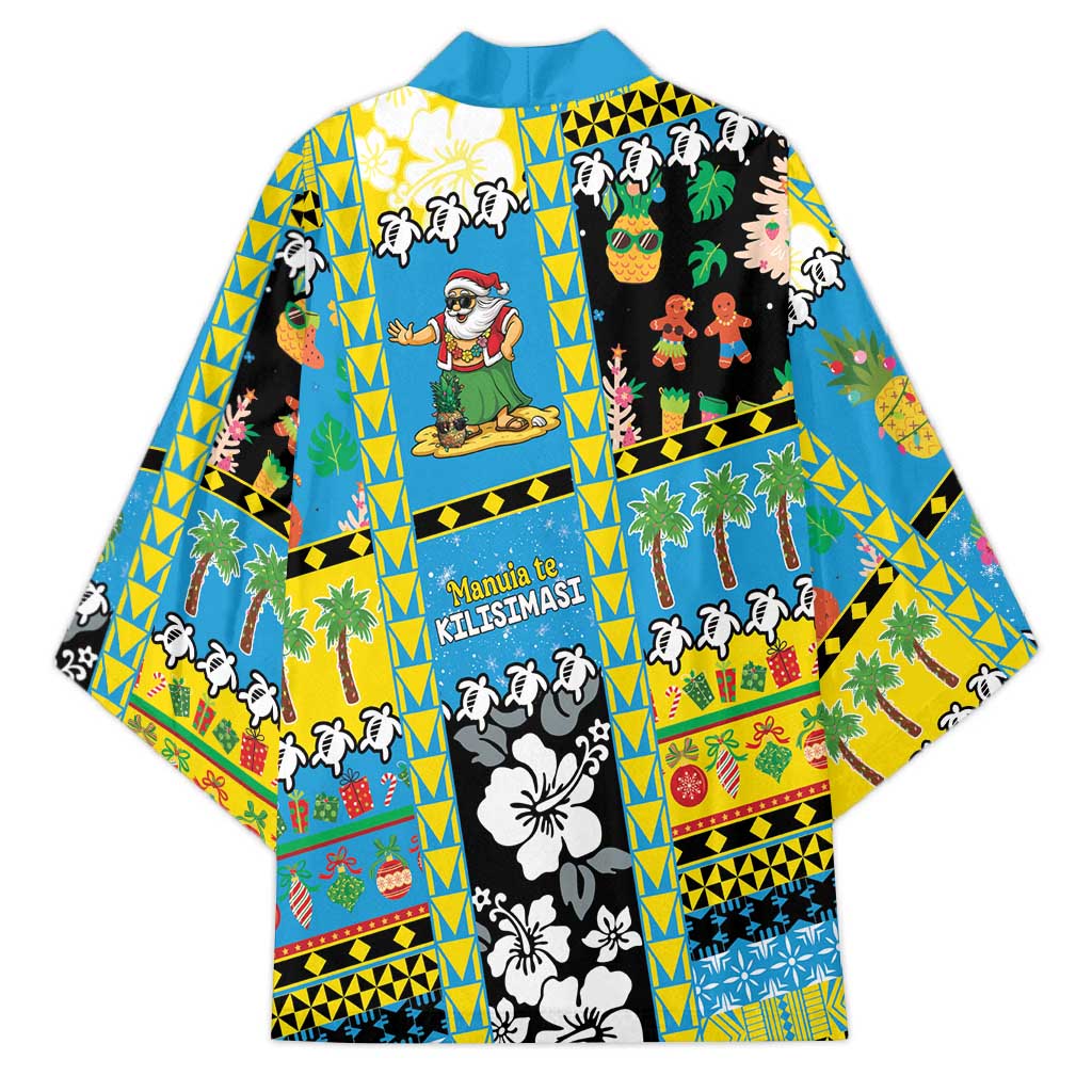 Tuvalu Christmas Kimono Festive Beach Vibes - Polynesian Pride
