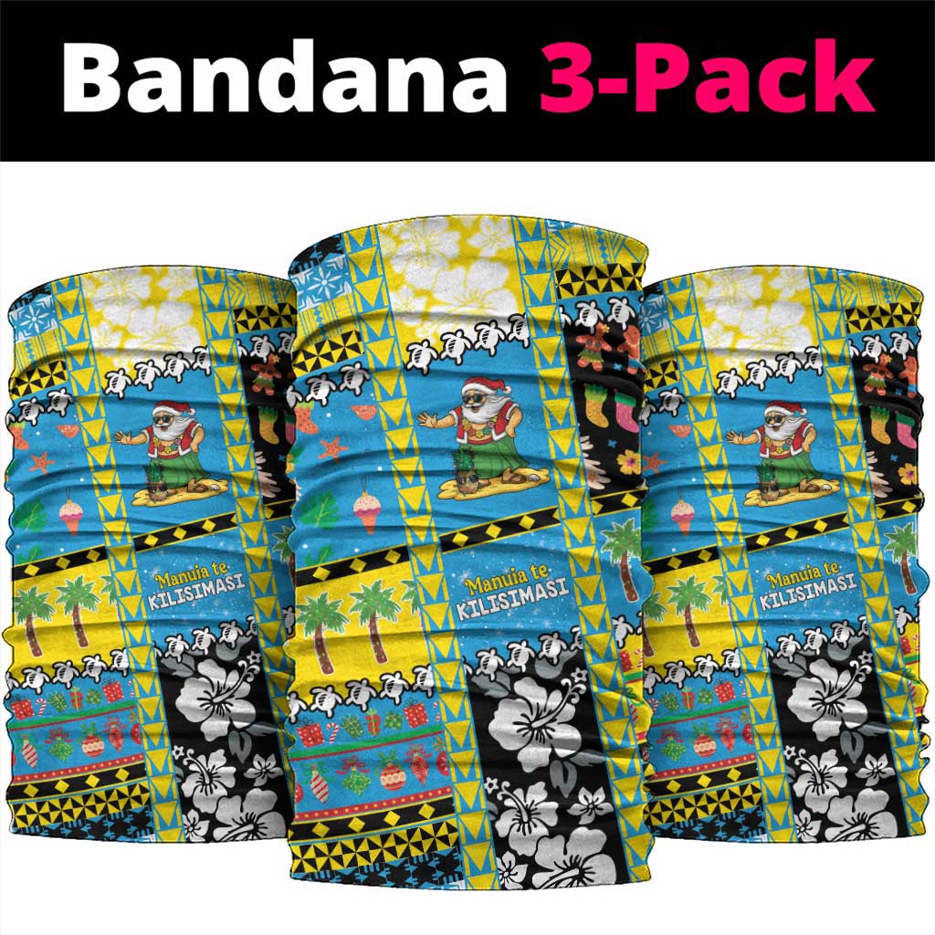 Tuvalu Christmas Neck Gaiter Festive Beach Vibes - Polynesian Pride