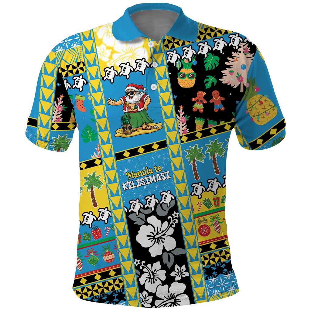 Tuvalu Christmas Polo Shirt Festive Beach Vibes - Polynesian Pride