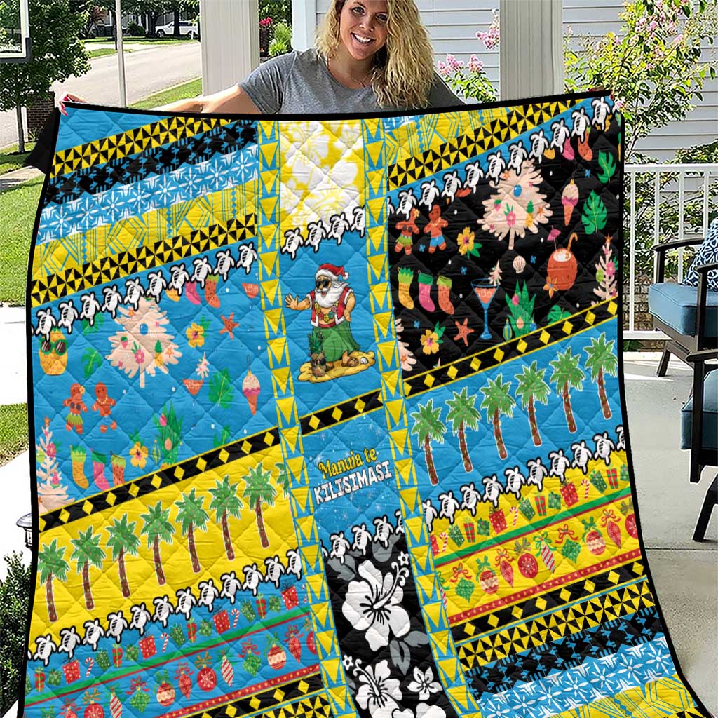 Tuvalu Christmas Quilt Festive Beach Vibes - Polynesian Pride