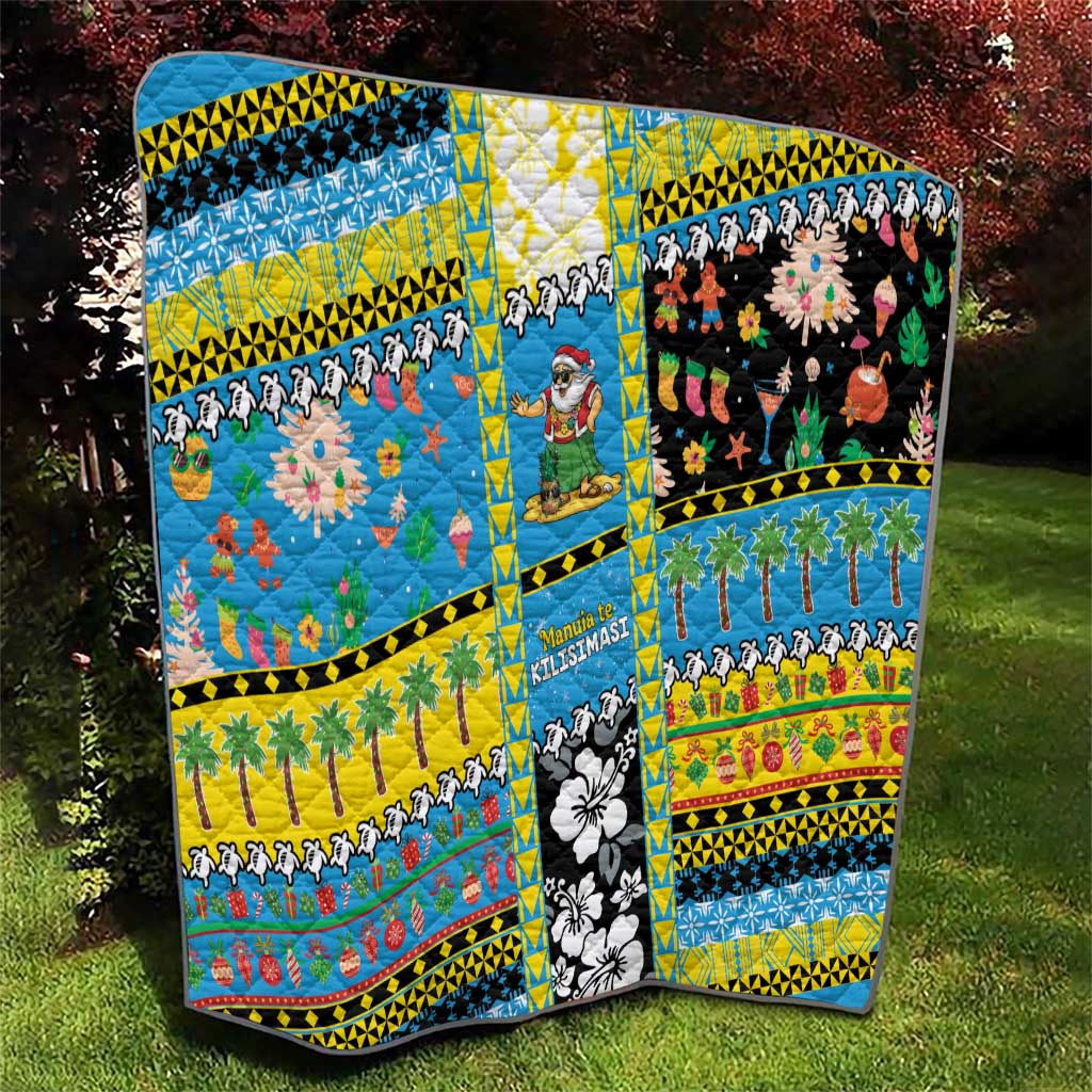 Tuvalu Christmas Quilt Festive Beach Vibes - Polynesian Pride