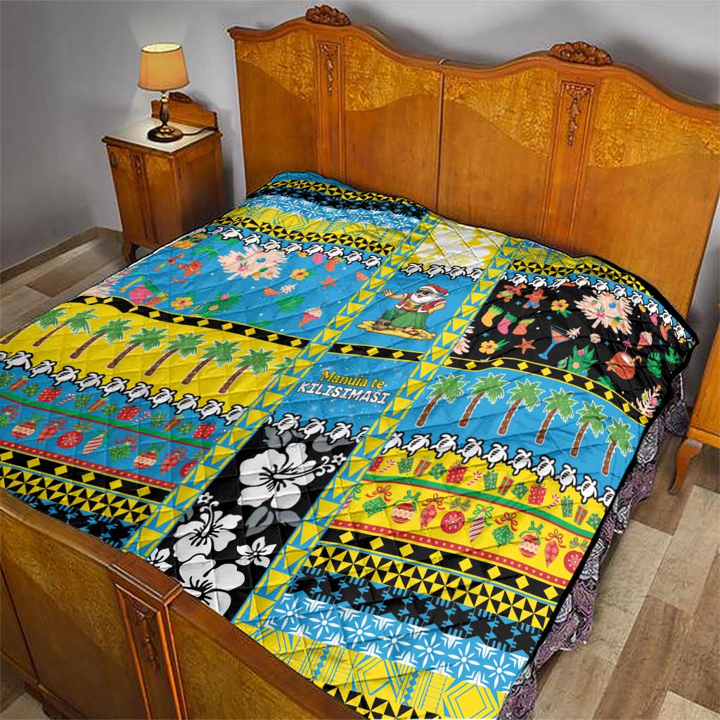 Tuvalu Christmas Quilt Festive Beach Vibes - Polynesian Pride