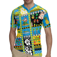Tuvalu Christmas Rugby Jersey Festive Beach Vibes - Polynesian Pride