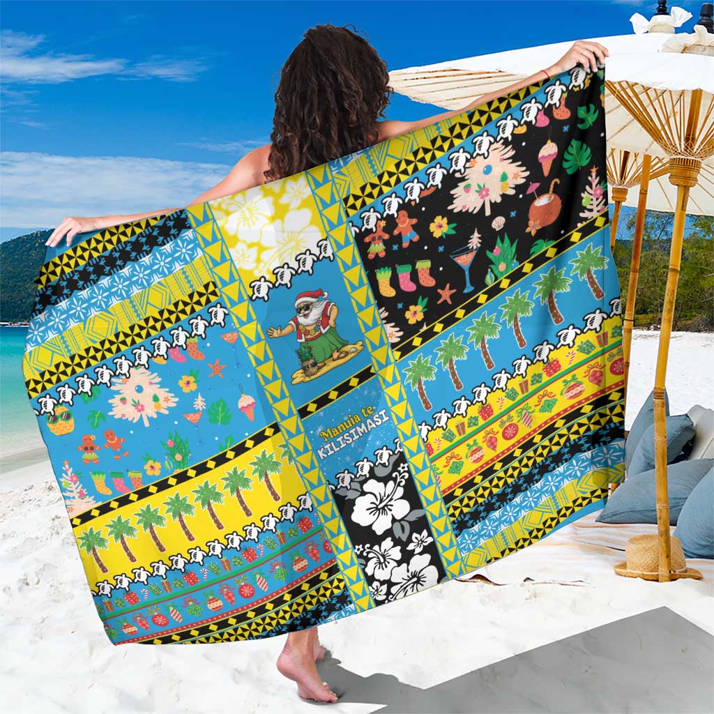 Tuvalu Christmas Sarong Festive Beach Vibes - Polynesian Pride