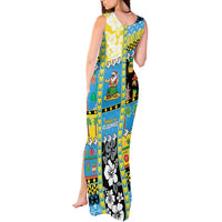 Tuvalu Christmas Tank Maxi Dress Festive Beach Vibes - Polynesian Pride