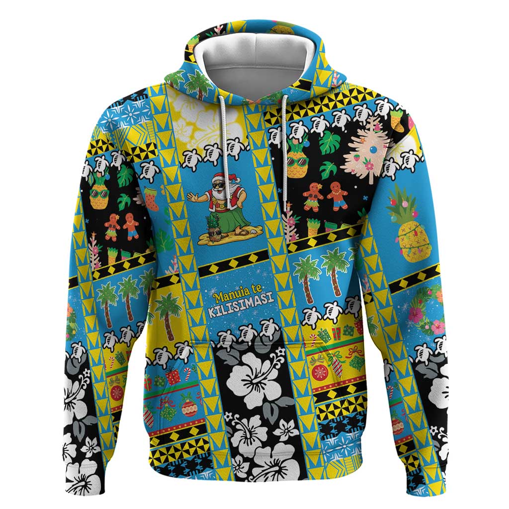Tuvalu Christmas Zip Hoodie Festive Beach Vibes - Polynesian Pride