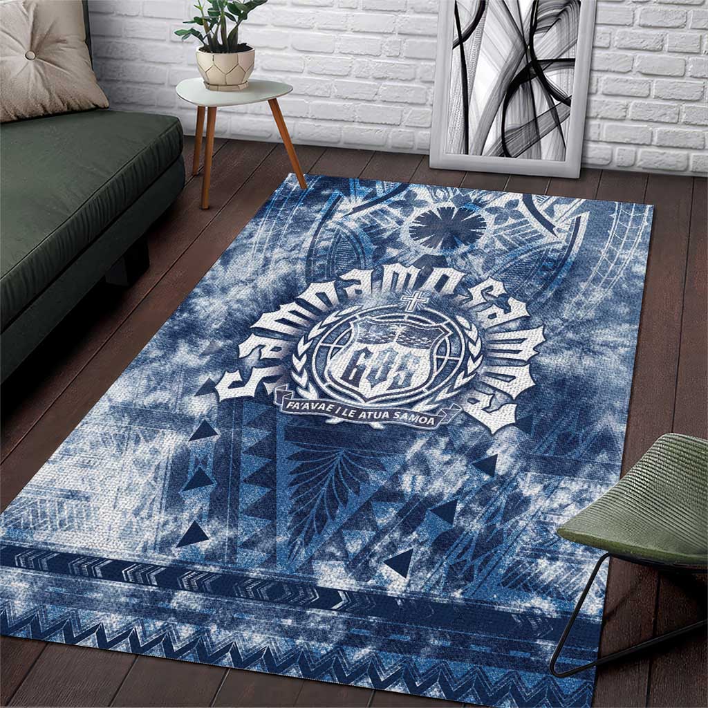 Samoa 685 Area Rug Polynesian Pattern Tie Dye Style