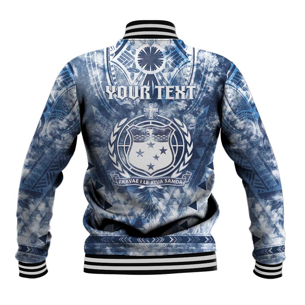 Samoa 685 Baseball Jacket Polynesian Pattern Tie Dye Style LT05 - Polynesian Pride
