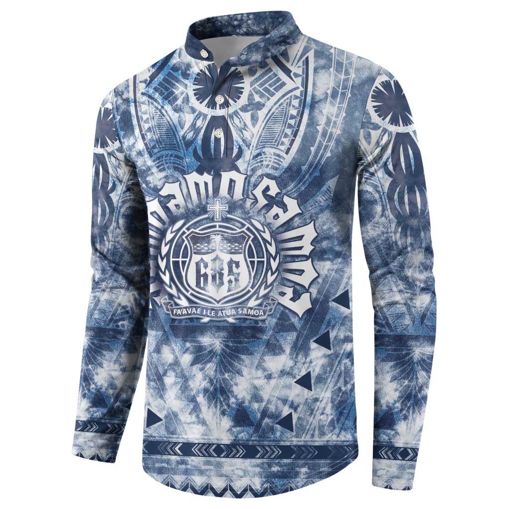 Samoa 685 Button Sweatshirt Polynesian Pattern Tie Dye Style LT05 - Polynesian Pride