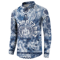 Samoa 685 Button Sweatshirt Polynesian Pattern Tie Dye Style LT05 - Polynesian Pride