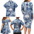 Samoa 685 Family Matching Long Sleeve Bodycon Dress and Hawaiian Shirt Polynesian Pattern Tie Dye Style