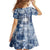 Samoa 685 Family Matching Off Shoulder Maxi Dress and Hawaiian Shirt Polynesian Pattern Tie Dye Style