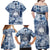 Samoa 685 Family Matching Off Shoulder Maxi Dress and Hawaiian Shirt Polynesian Pattern Tie Dye Style