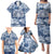 Samoa 685 Family Matching Puletasi and Hawaiian Shirt Polynesian Pattern Tie Dye Style