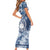 Samoa 685 Family Matching Short Sleeve Bodycon Dress and Hawaiian Shirt Polynesian Pattern Tie Dye Style