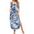 Samoa 685 Family Matching Summer Maxi Dress and Hawaiian Shirt Polynesian Pattern Tie Dye Style