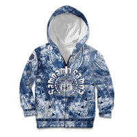 Samoa 685 Kid Hoodie Polynesian Pattern Tie Dye Style