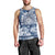 Samoa 685 Men Tank Top Polynesian Pattern Tie Dye Style